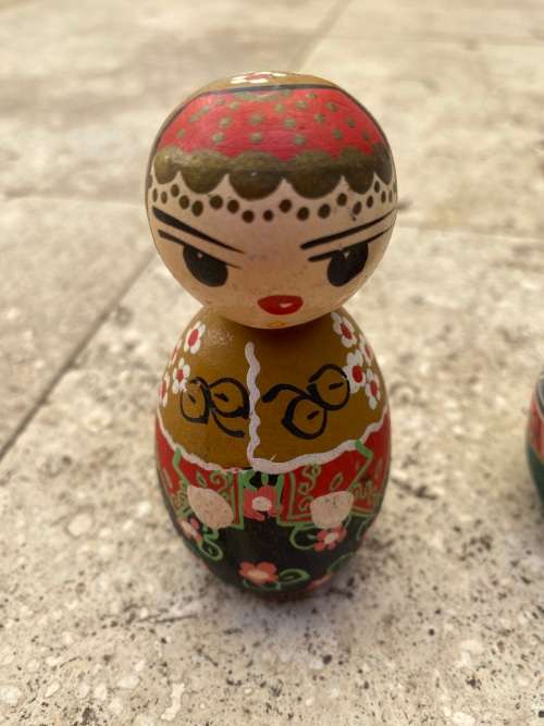 Kokeshi doll pair