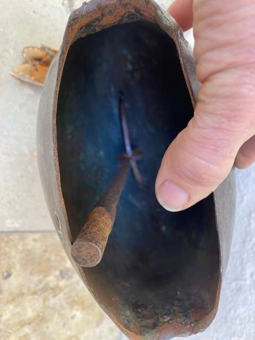 Antique extra large giant  alpine cow bell Swiss