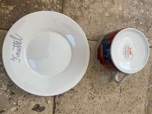 The knuttel Tipperary Crystal espresso cup and saucer fish