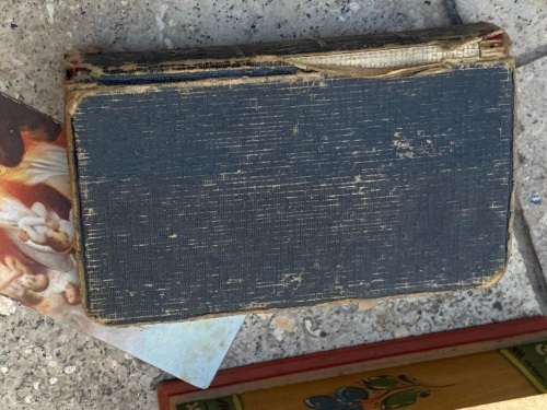 Vintage manual of prayers , the key of heaven bible in wooden box