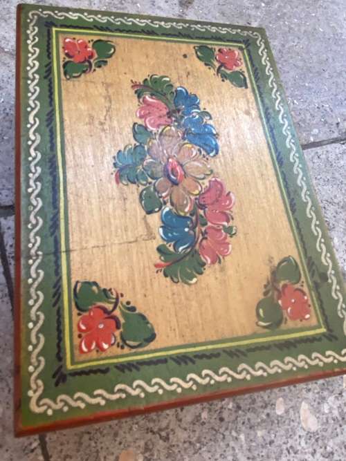 Vintage manual of prayers , the key of heaven bible in wooden box