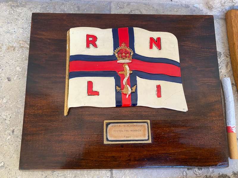 Vintage Nautical wood plaques trophy lot  NSRI RNLI  master mariners wall hangings sea rescue