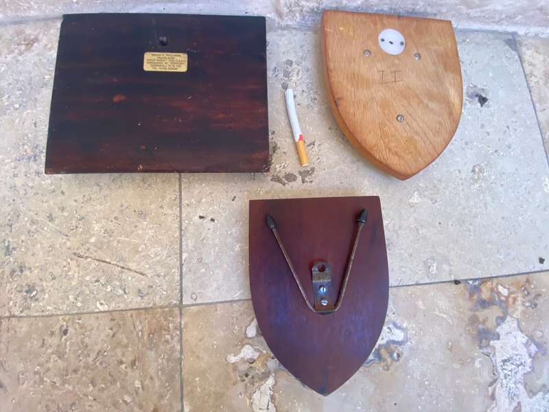 Vintage Nautical wood plaques trophy lot  NSRI RNLI  master mariners wall hangings sea rescue