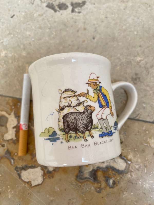 Vintage nursery rhyme finecraft  porcelain mugs set of three cups