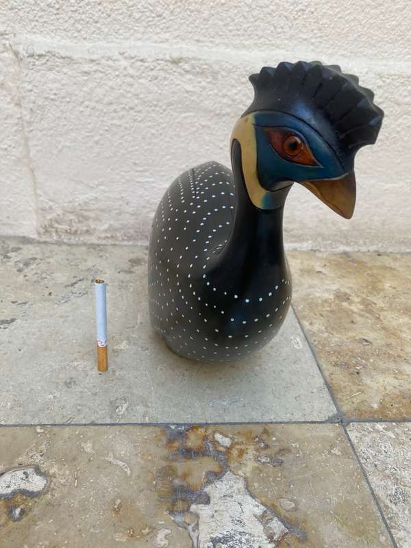 Large Feathers of Knysna Gallery carved and hand painted Ltd  Guinea Fowl 193