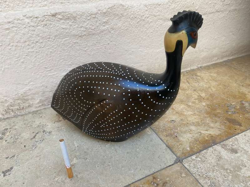 Large Feathers of Knysna Gallery carved and hand painted Ltd  Guinea Fowl 193