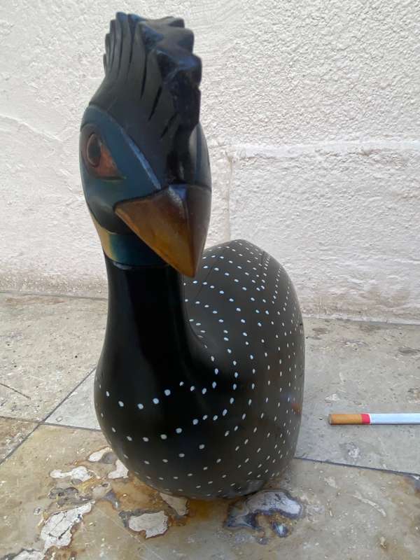 Large Feathers of Knysna Gallery carved and hand painted Ltd  Guinea Fowl 193