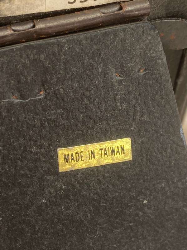 Vintage small pewter frame Taiwan