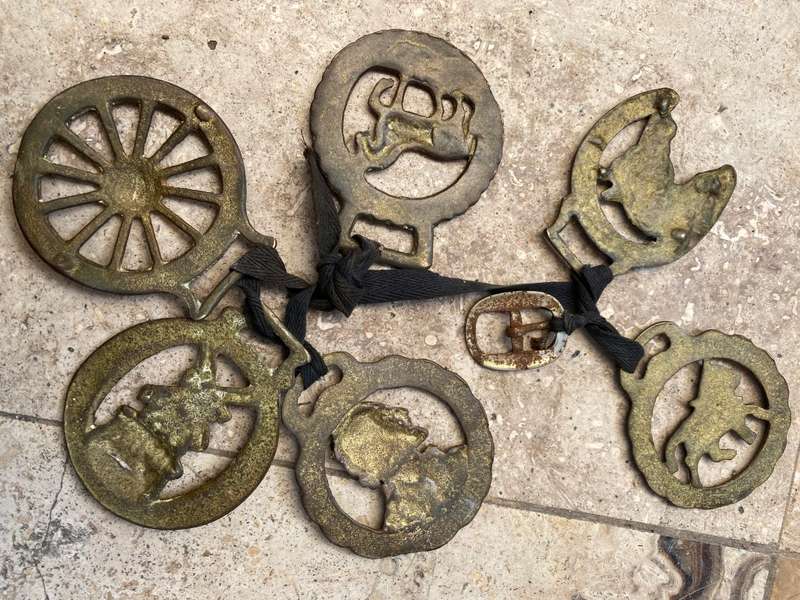 Horse brass lot of 6