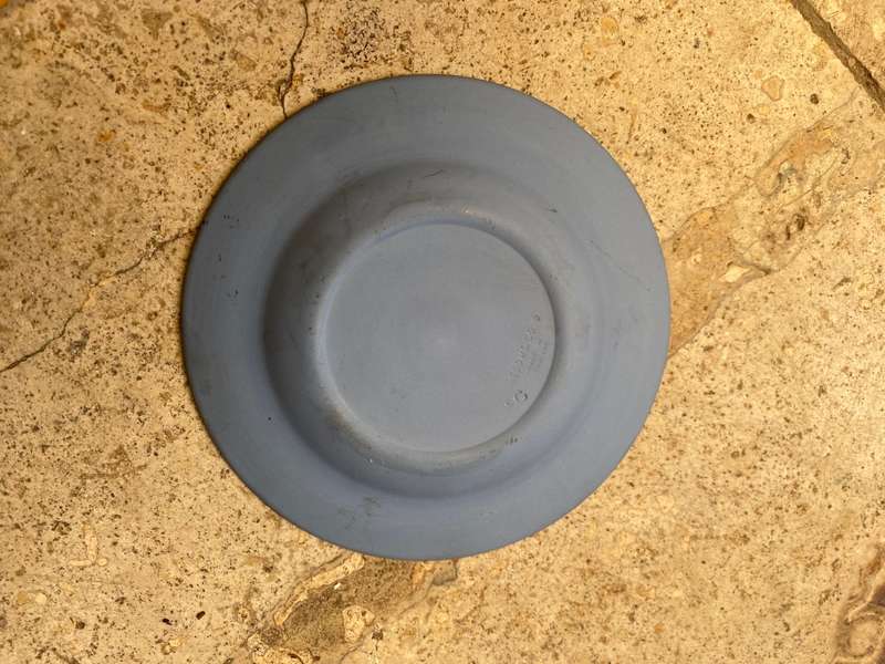 Wedgewood blue Joannes Pavlvs round pin dish plate