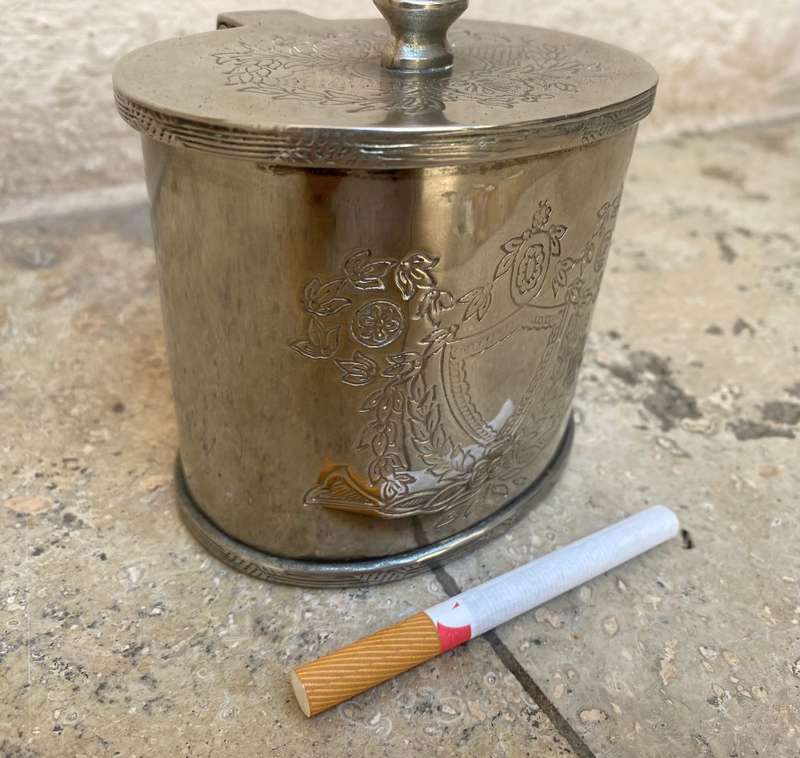 Vintage Sheffield collection hinged sugar bowl Argenteria Italy silver plate