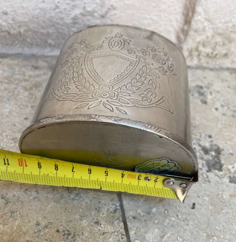 Vintage Sheffield collection hinged sugar bowl Argenteria Italy silver plate