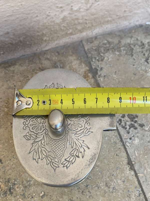 Vintage Sheffield collection hinged sugar bowl Argenteria Italy silver plate