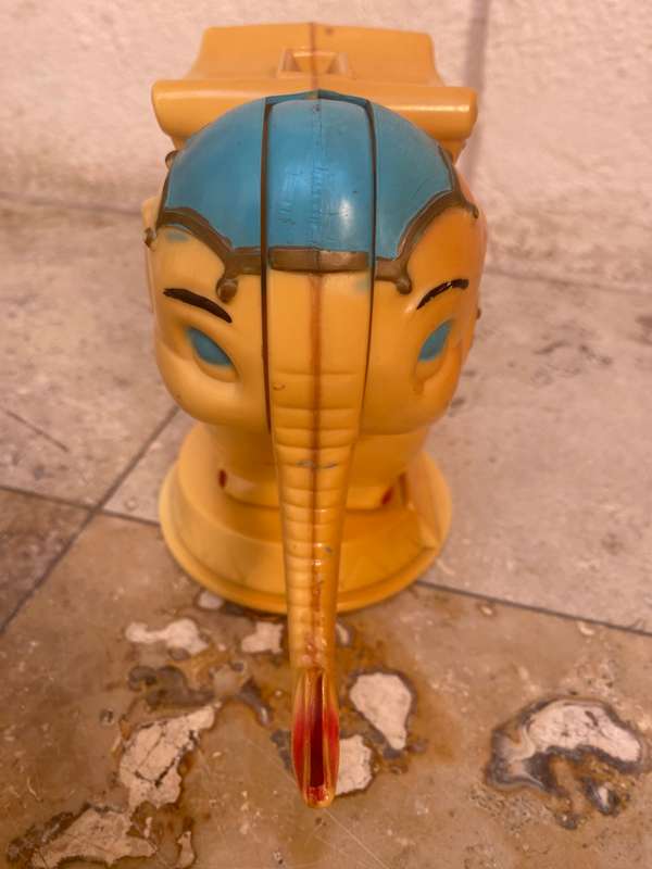 VINTAGE SYLVESTER ELEPHANT PLAY N SAVE MECHANICAL BANK