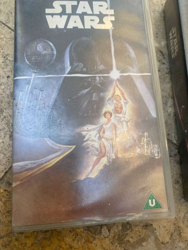 Star Wars the phantom menace and Star Wars remastered vhs pair