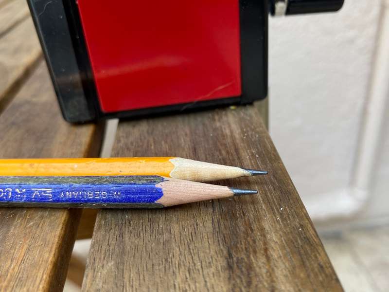 Vintage checker table pencil sharpener with desk clamp Carl SS - 508
