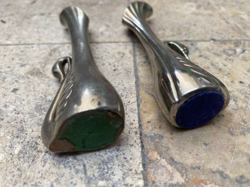 Vintage silver plated retro swan bud vase lot of 3