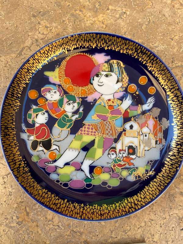 ROSENTHAL WALL PLATE DESIGNED BY BJORN WIINBLAD  Aladdin