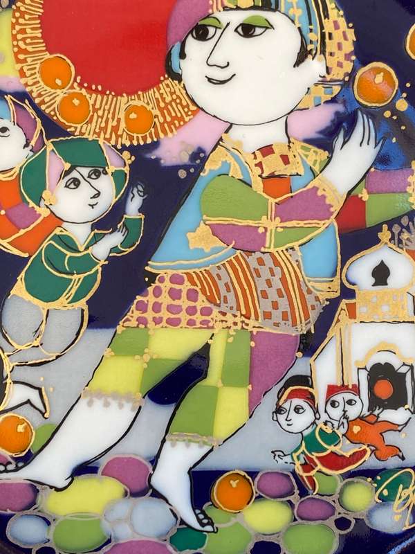 ROSENTHAL WALL PLATE DESIGNED BY BJORN WIINBLAD  Aladdin