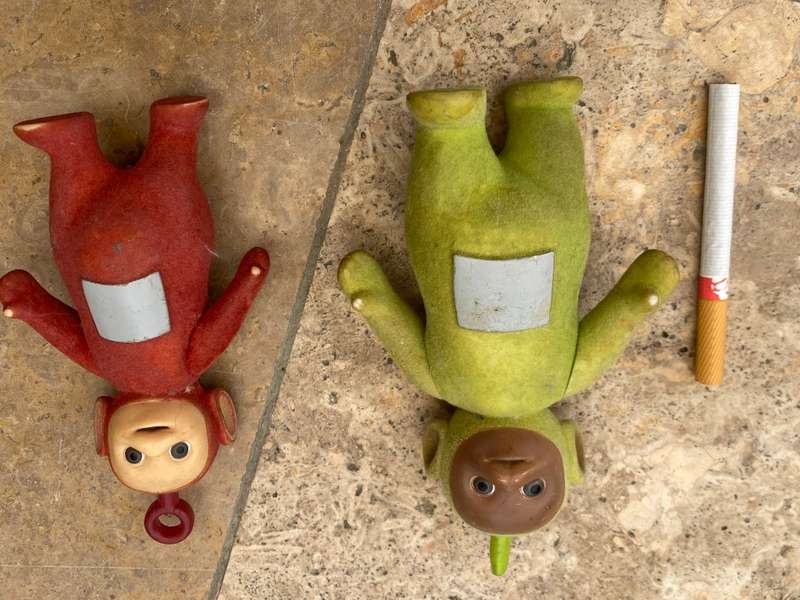 Vintage Velvet Teletubbies telletubby pair