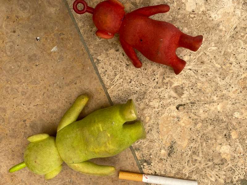 Vintage Velvet Teletubbies telletubby pair