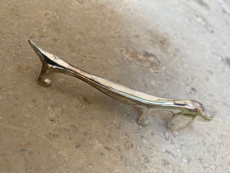 Vintage dachshund knife rests set of 6 silver plate knife holder