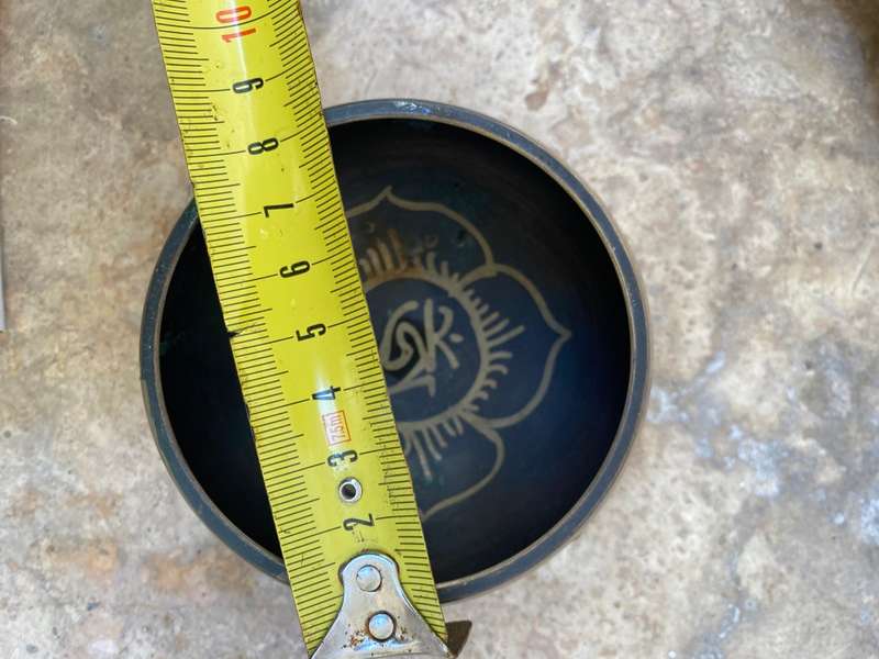 Vintage Buddha Tibet Bowl Ritual Music Therapy Copper Chime Tibetan Singing Bowl