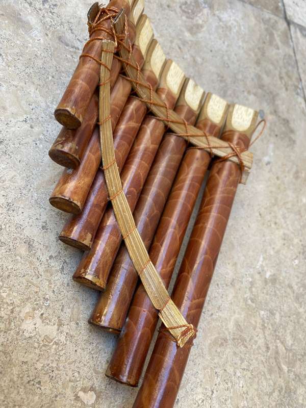 bamboo pan pipe panpipe flute 8 pipes