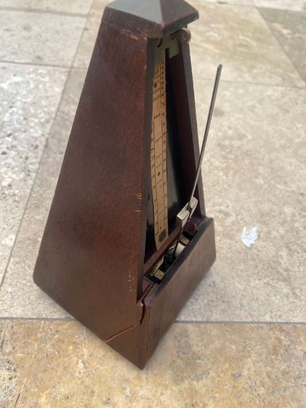 vintage metronome Maelzel sold for spares France