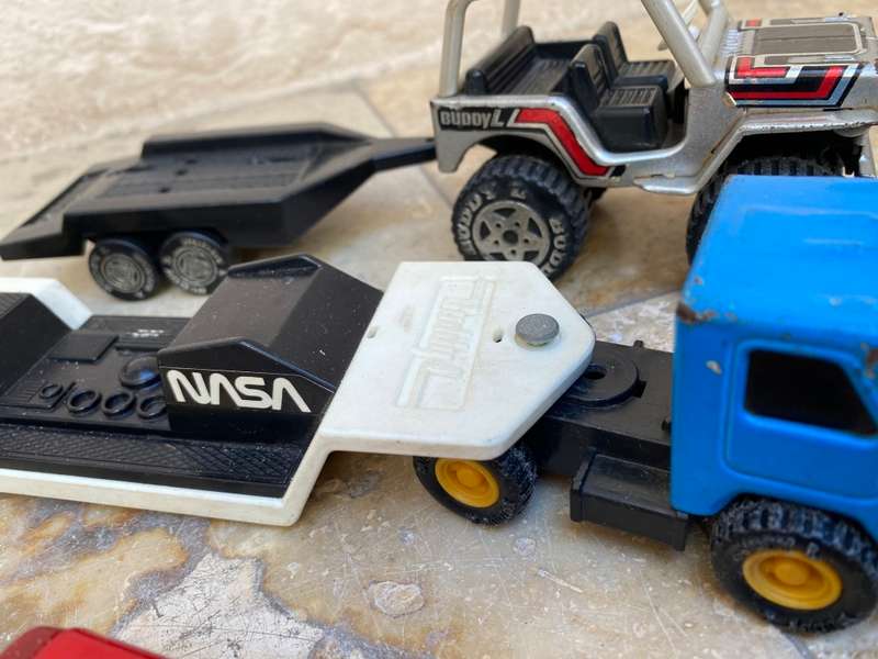 Vintage Buddy L car and trailer lot 1980 Japan 1980