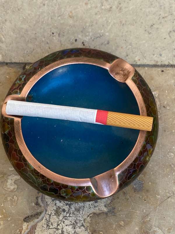 Vintage Chinese cloisonné cloisonne  ashtray