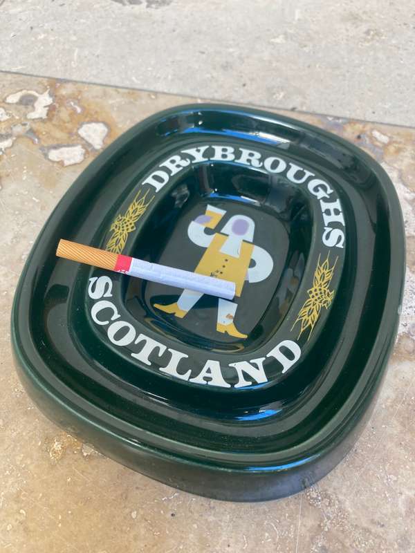 Vintage Drybroughs ashtray Bristol pottery ashtray