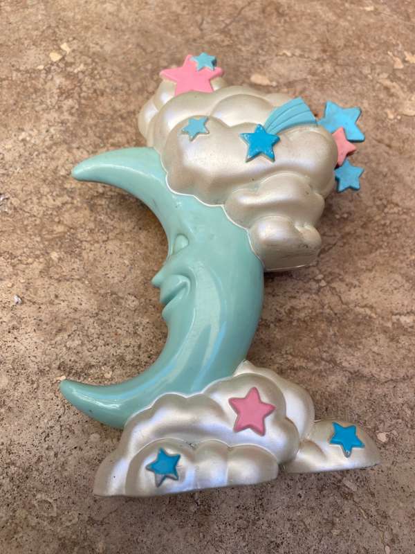 Vintage sky dancer moon face base pvc 90s