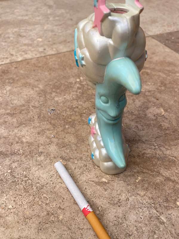 Vintage sky dancer moon face base pvc 90s