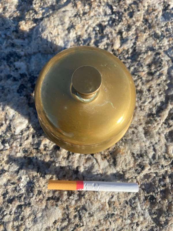 vintage brass reception service bell