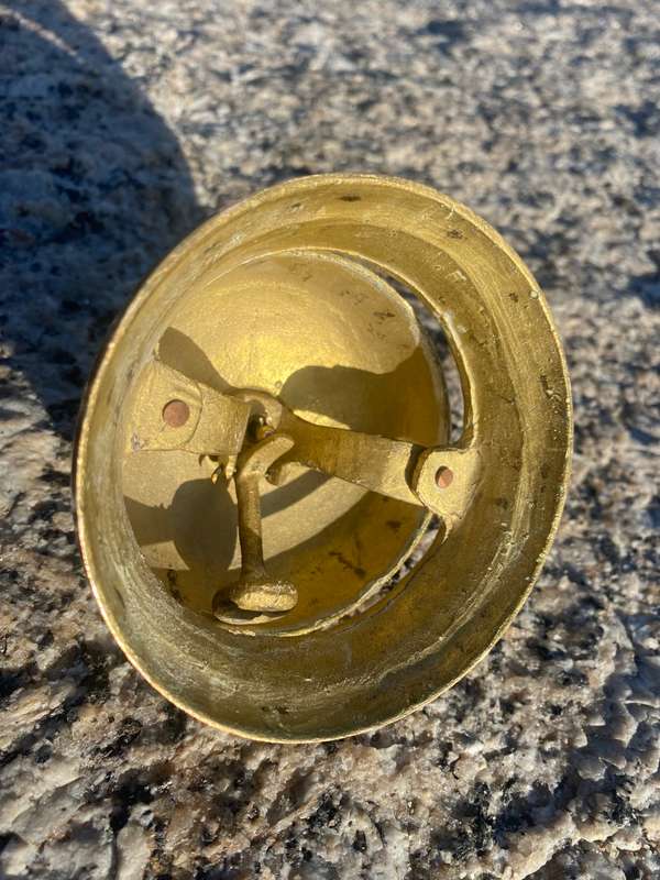 vintage brass reception service bell