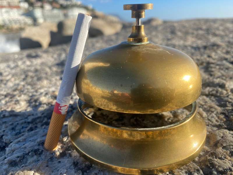 vintage brass reception service bell