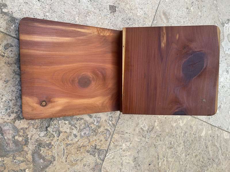 Vintage autograph wood book