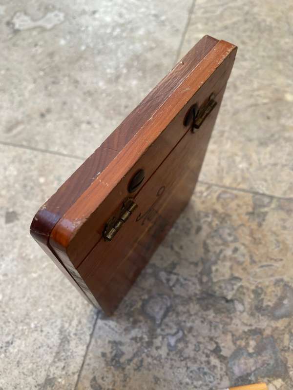 Vintage autograph wood book