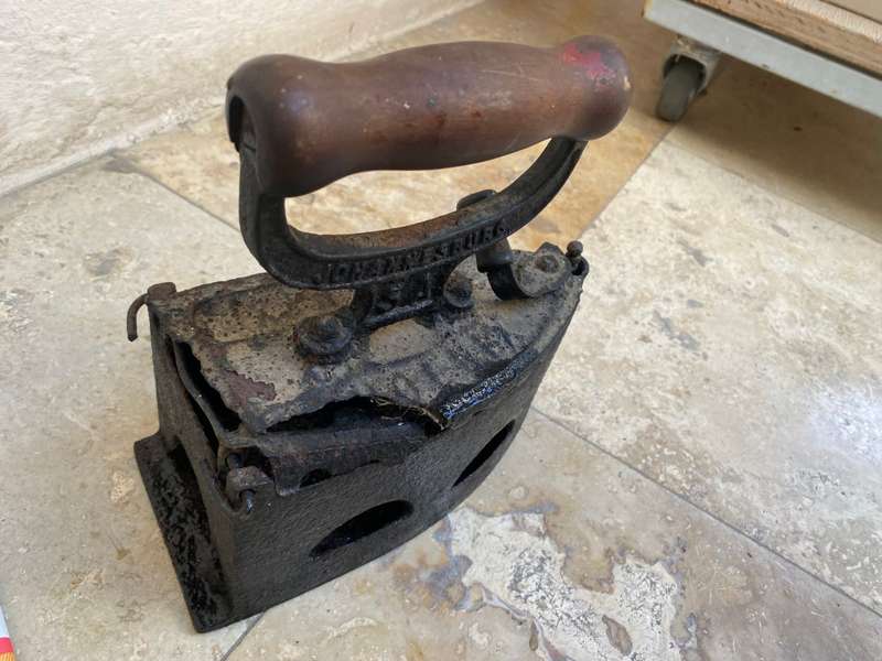 Vintage iron Phoenix Foundry Ltd Johannesburg - Antique Coal Iron