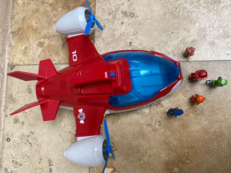 Paw patrol air patroller plane  with pup figure buddies  lot of 5