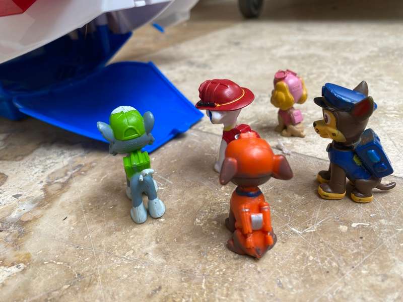 Paw patrol air patroller plane  with pup figure buddies  lot of 5