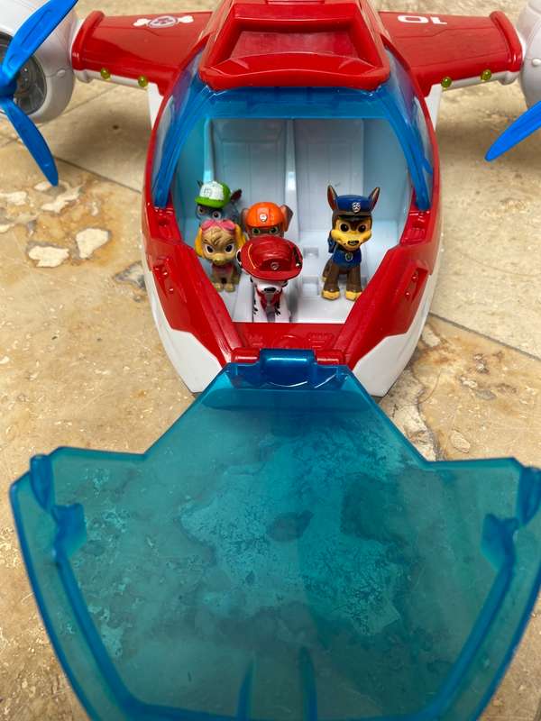 Paw patrol air patroller plane  with pup figure buddies  lot of 5