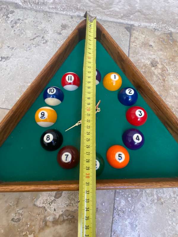 Vintage pool billiard snooker room wall clock Taiwan