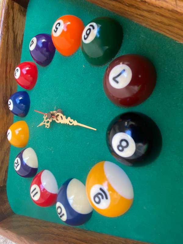 Vintage pool billiard snooker room wall clock Taiwan