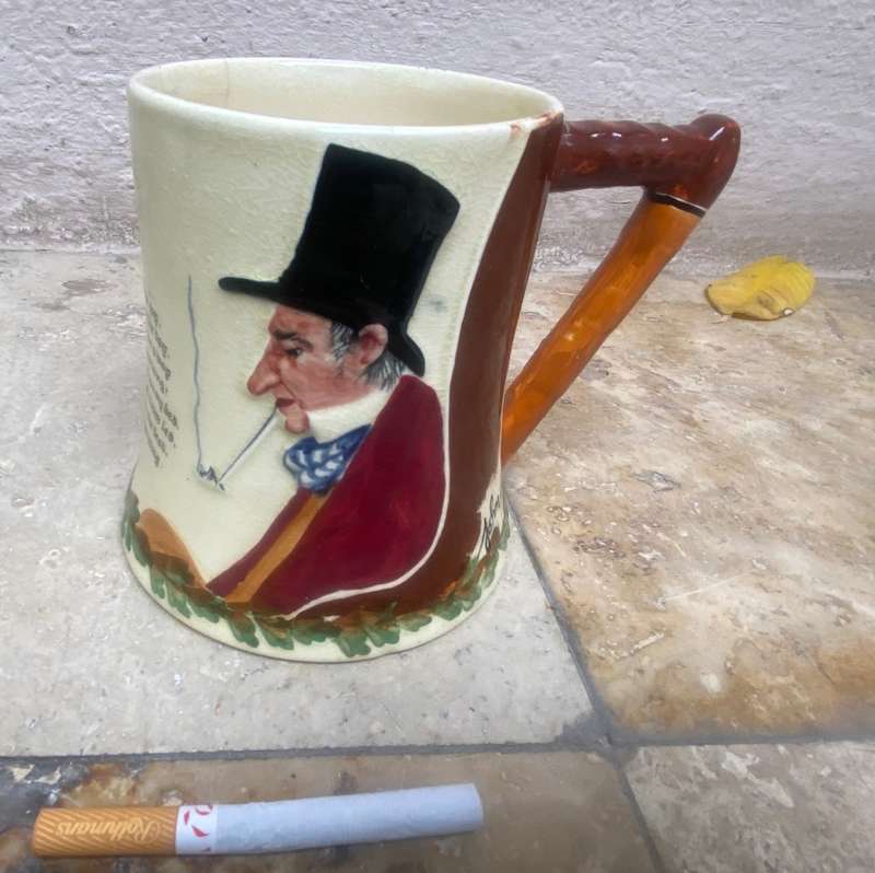 Vintage John peel crown Devon Fieldings musical tankard