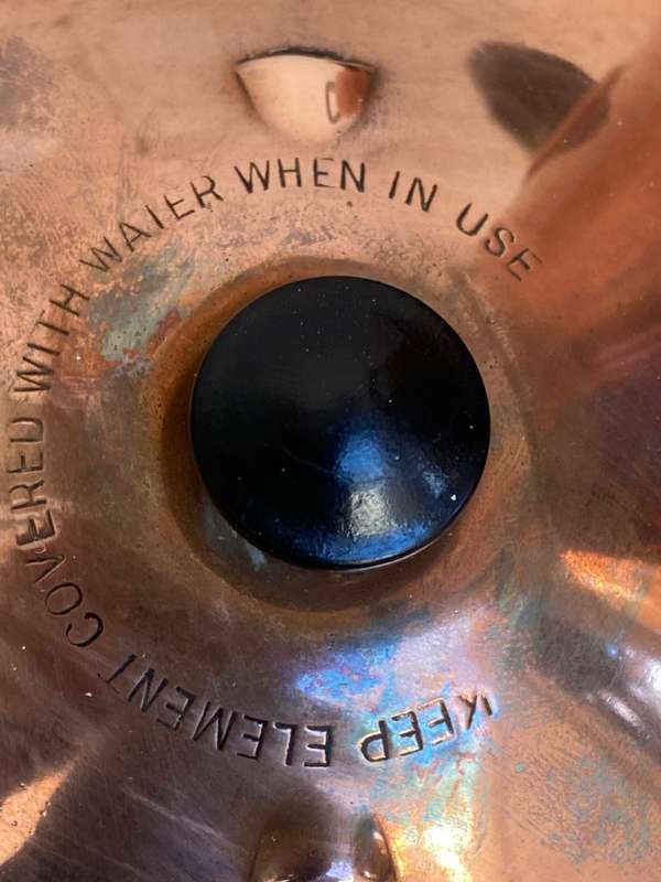 Vintage copper and brass footed kettle GEC made in England