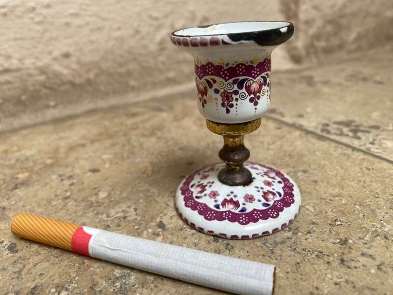 Vintage Studio Steinbock Austria  enamel candleholder