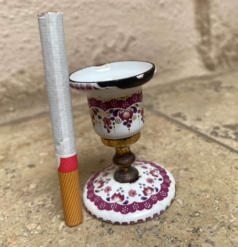 Vintage Studio Steinbock Austria  enamel candleholder