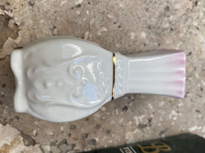 Vintage Belleek Ireland - Toy Panel Pink Vase - 0901 bud vase in box
